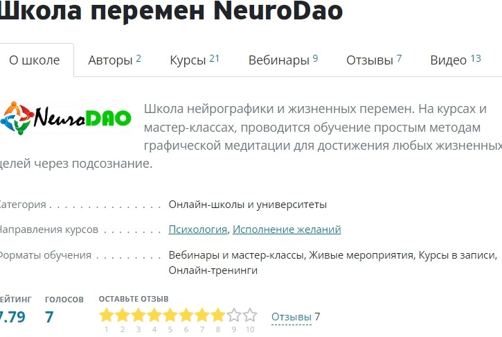 Школа перемен NeuroDao